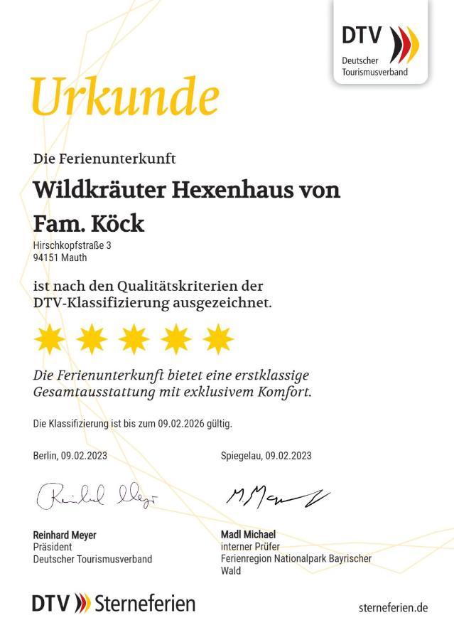 毛特Wildkraeuter Hexenhaus别墅 外观 照片